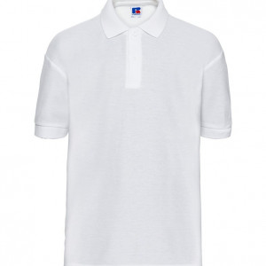 White Deluxe Polo With St Andrews Logo